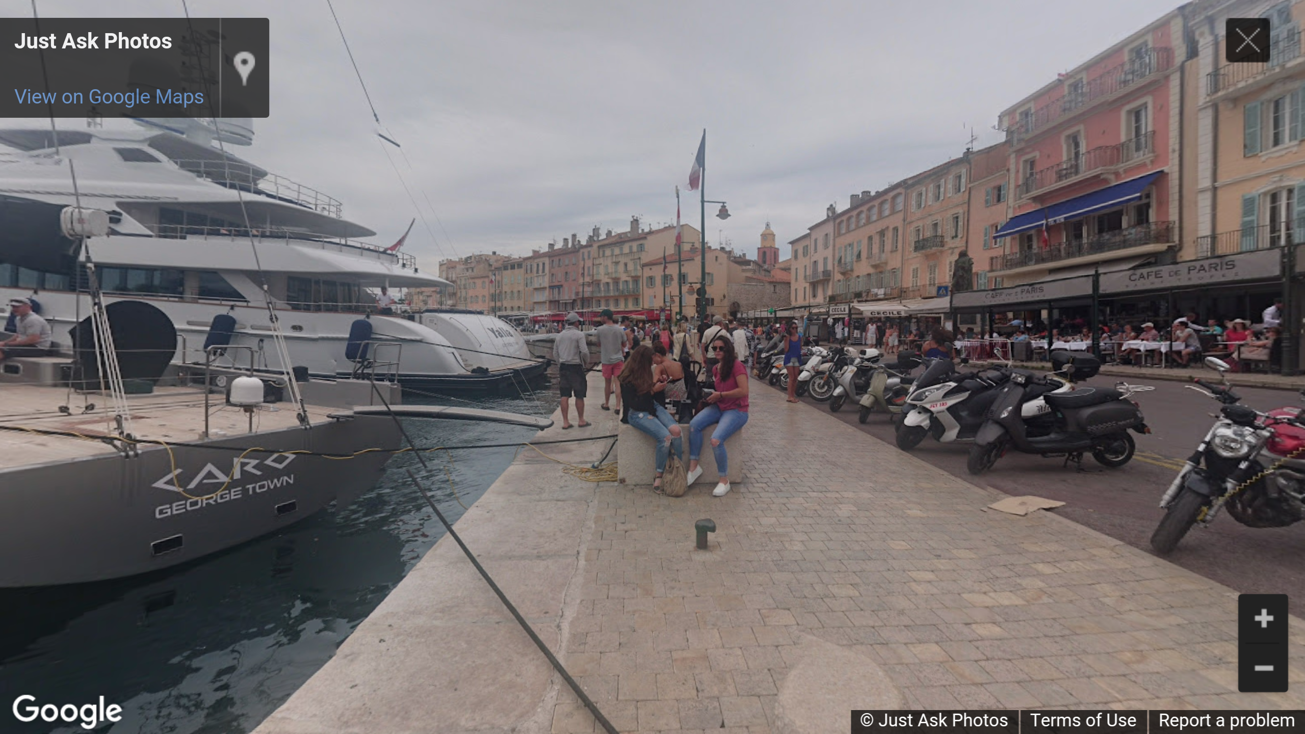 Cafe de Paris, Calvi, Saint-Tropez, France photosphere